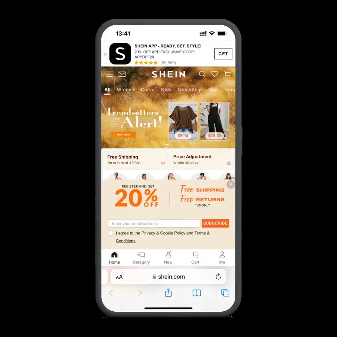 Using Shein’s features to maximise savings